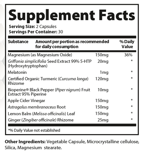 Noctalean Ingredients