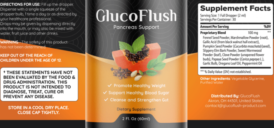 GlucoFlush Ingredients
