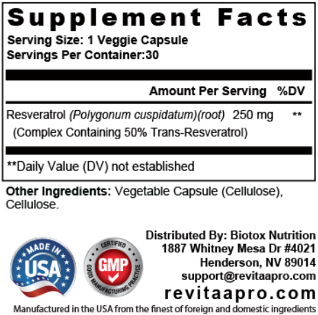 Revitaa Pro Ingredients