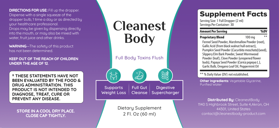 Cleanest Body Ingredients