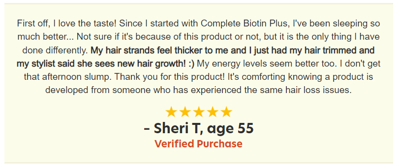Complete Biotin Plus Customer Reviews