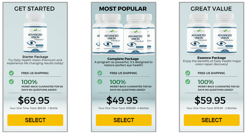 Daily Health Advanced Vision Price