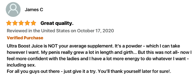 Ultra Boost Juice Customer Reviews