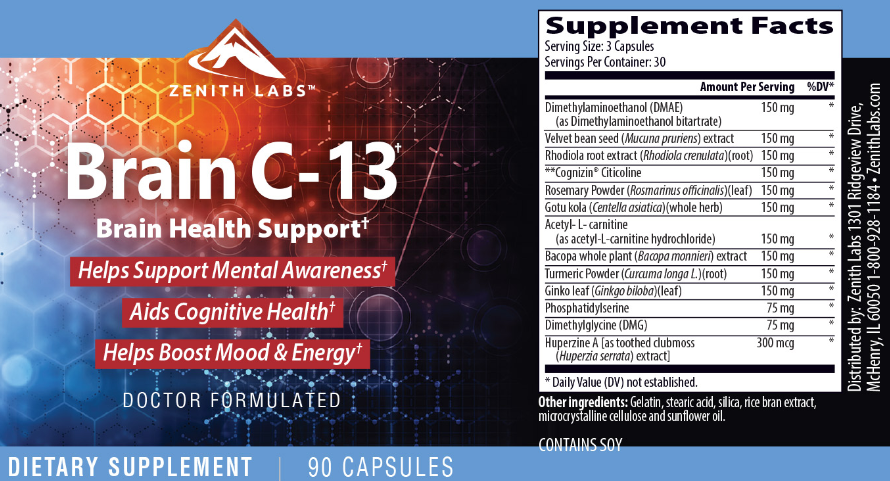 Brain C-13 Ingredients