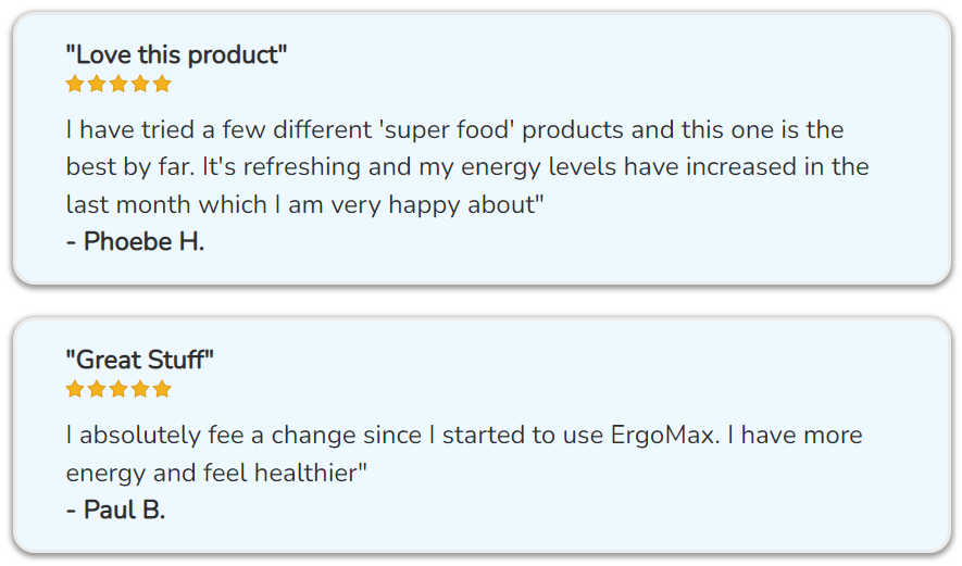 ErgoMax Longevity Customer Reviews