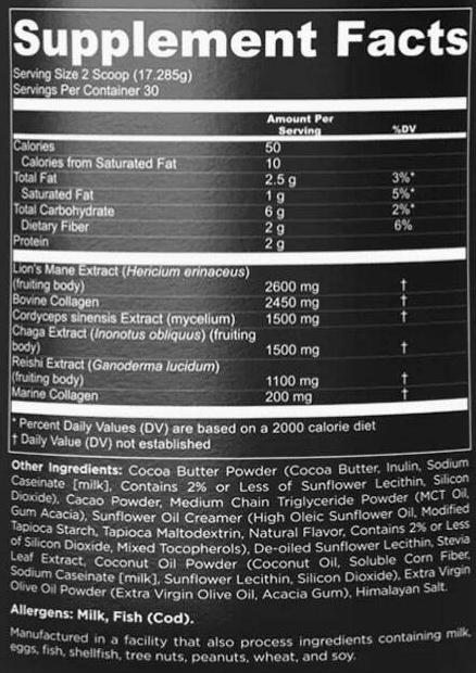 Nootopia CollaGenius Ingredients