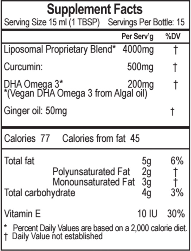 Purality Health Curcumin Gold Ingredients