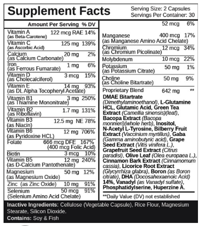 Nootrogen Ingredients