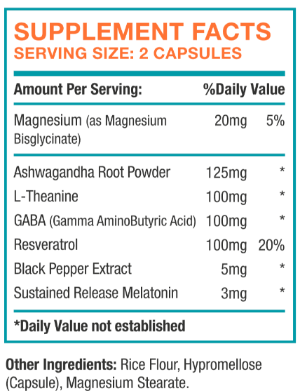 Total Sleep Restore Ingredients