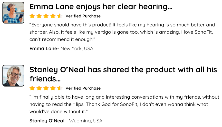 SonoFit Customer Reviews