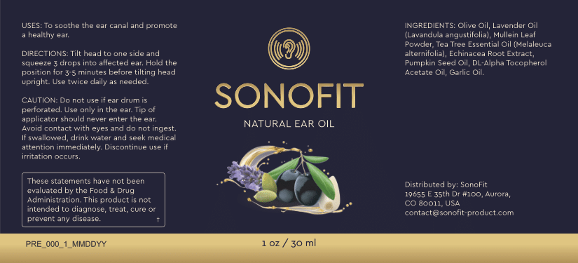 SonoFit Ingredients