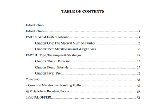 Boost Your Metabolism eBook