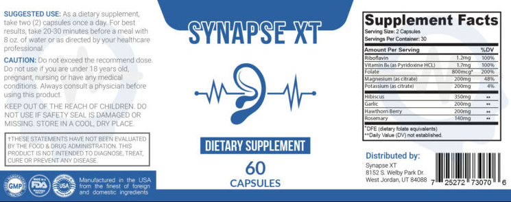 Synapse XT Ingredients