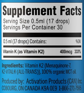 Perfect K2-MK7 Ingredients