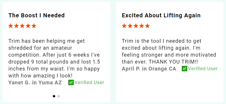 Trim by Capsiplex Customer Reviews