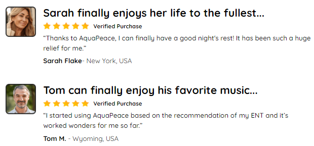 AquaPeace Customer Reviews