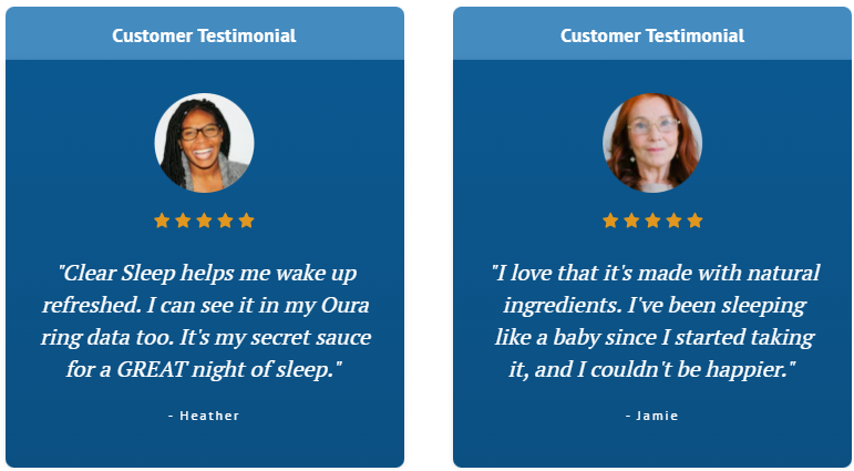 Clear Sleep Customer Reviews