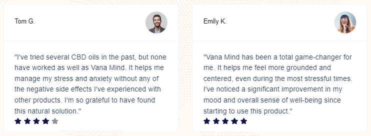 Vana Mind Customer Reviews