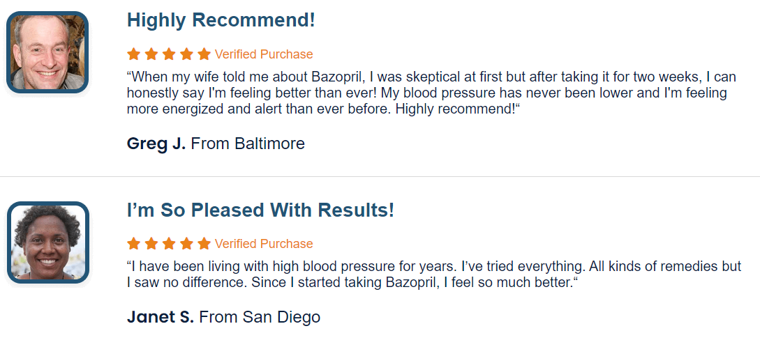 Bazopril Customer Reviews