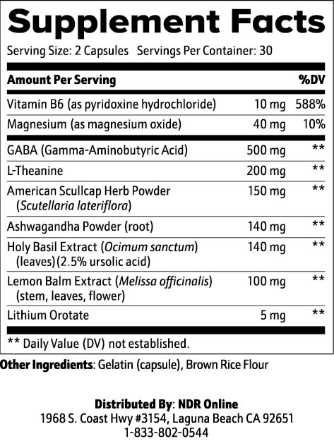 NeuraLift Ingredients