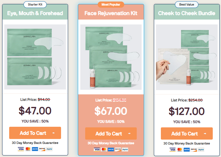 DermaClara Silicone Patches Price