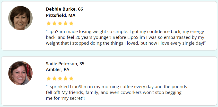 LipoSlim Premium Customer Reviews