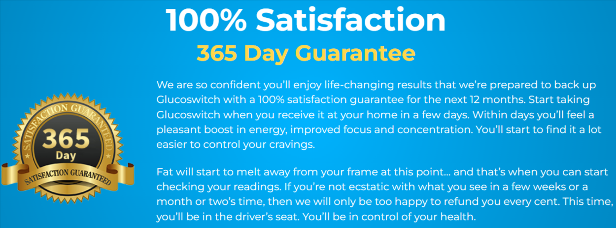 GlucoSwitch moneyback