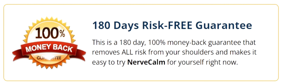 NerveCalm Money Back Guarantee
