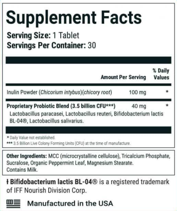 Purdentix-Supplement-facts