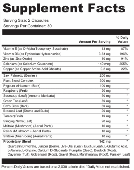 Prostafense supplement